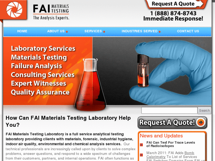 www.faimaterialstesting.com