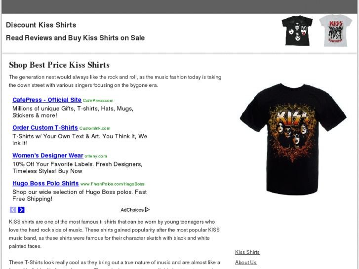 www.kissshirts.com