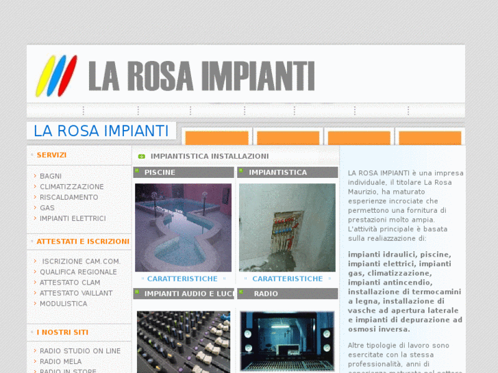 www.larosaimpianti.it