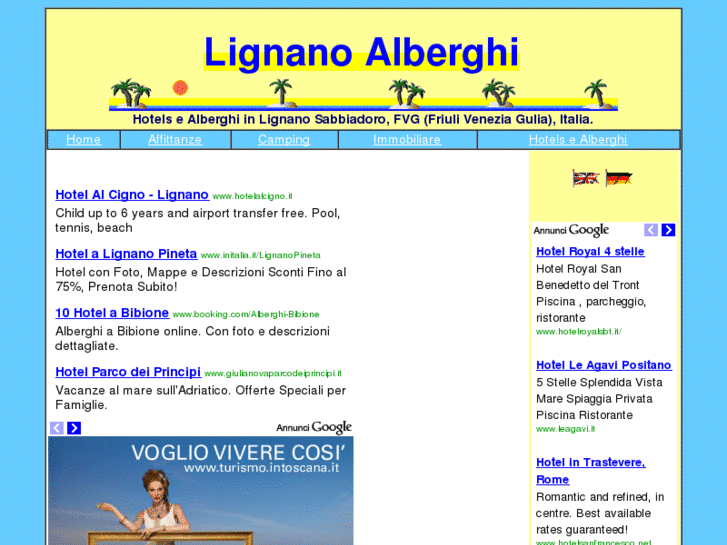 www.lignanoalberghi.com