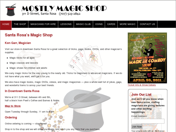 www.mostlymagicshop.com