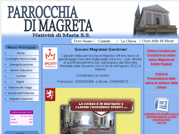 www.parrocchiadimagreta.com