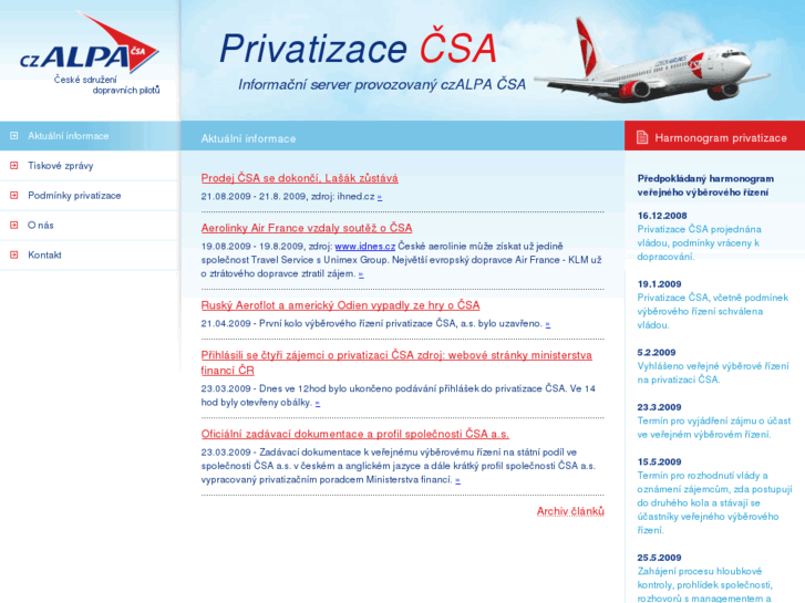 www.privatizacecsa.cz