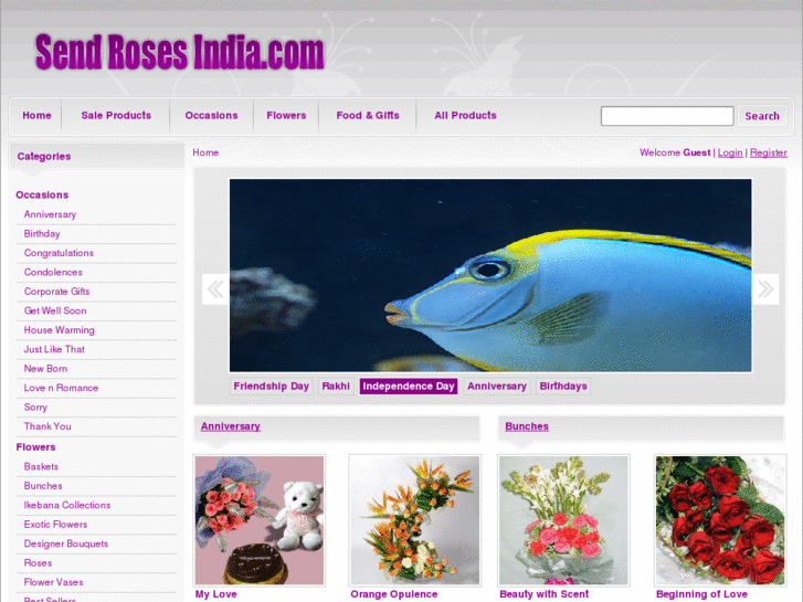 www.sendrosesindia.com