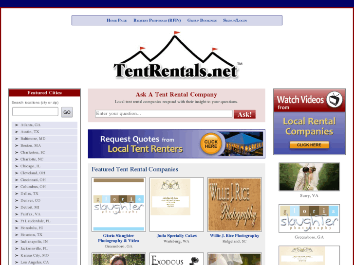 www.tentrentals.net