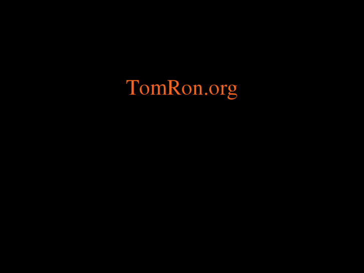 www.tomron.org