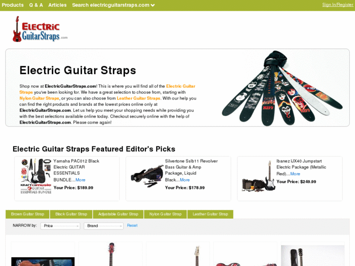 www.electricguitarstraps.com