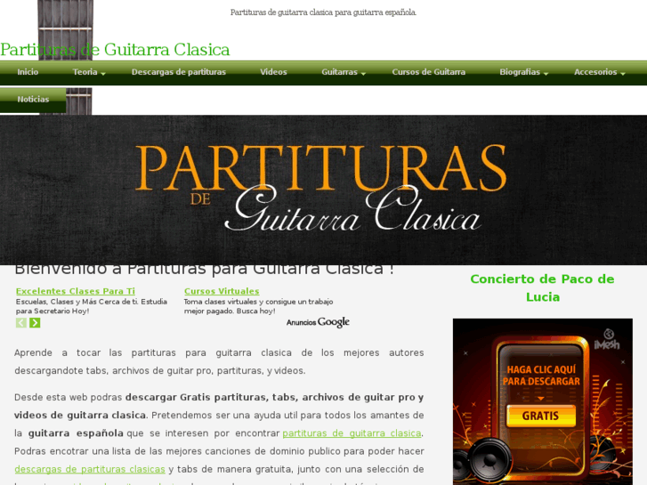 www.partiturasdeguitarraclasica.com