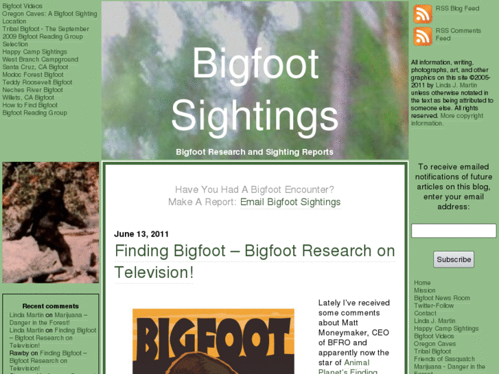 www.bigfootsightings.org