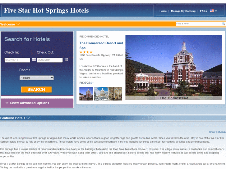 www.fivestarhotspringshotels.com