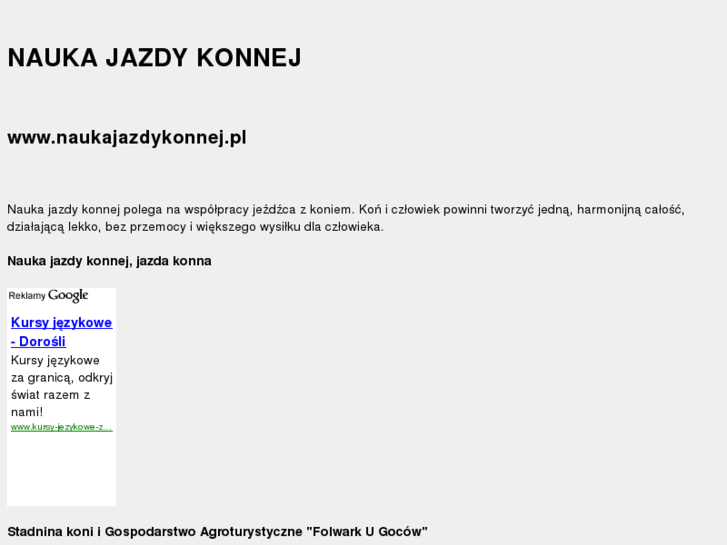 www.naukajazdykonnej.pl