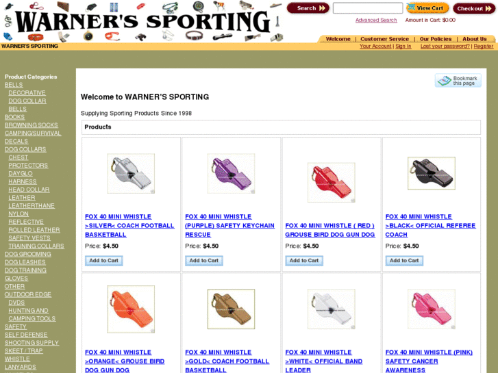 www.warnerssporting.com