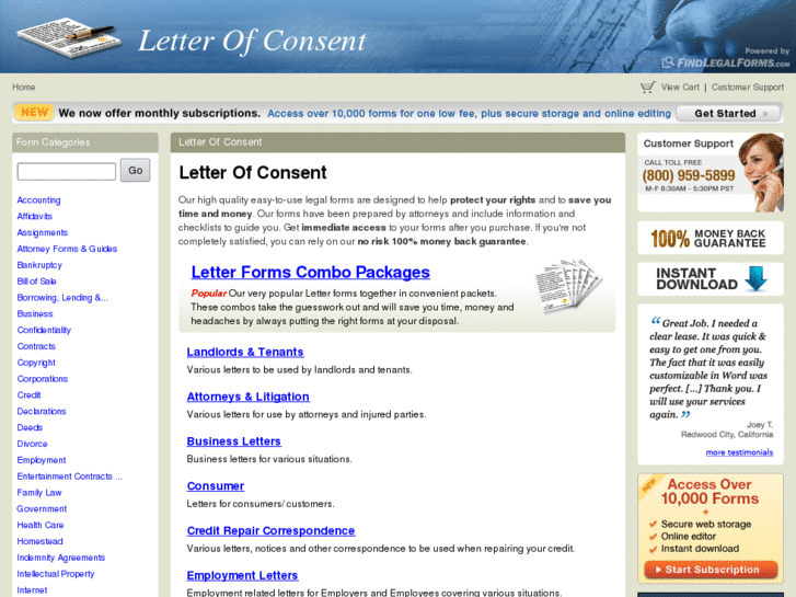 www.letterofconsent.com