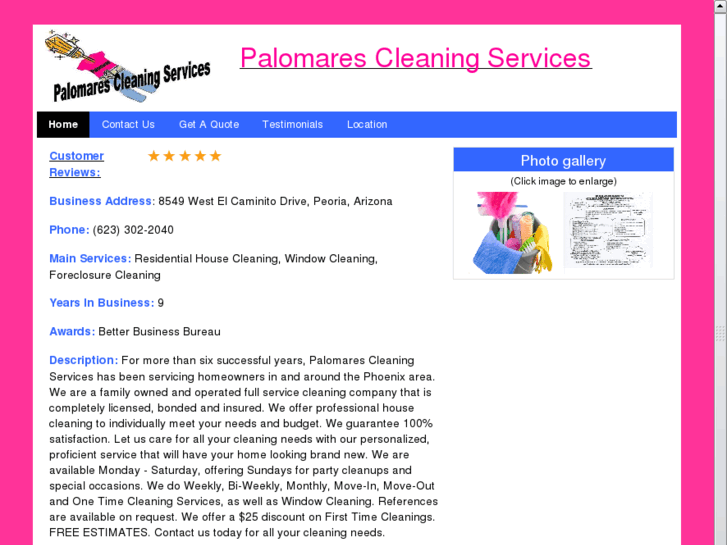 www.palomarescleaningservices.com