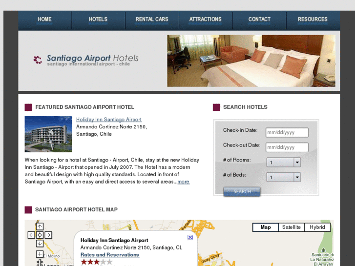 www.santiagoairporthotels.com