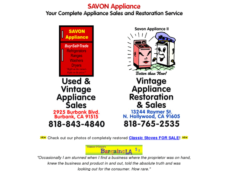 www.savonappliance.com