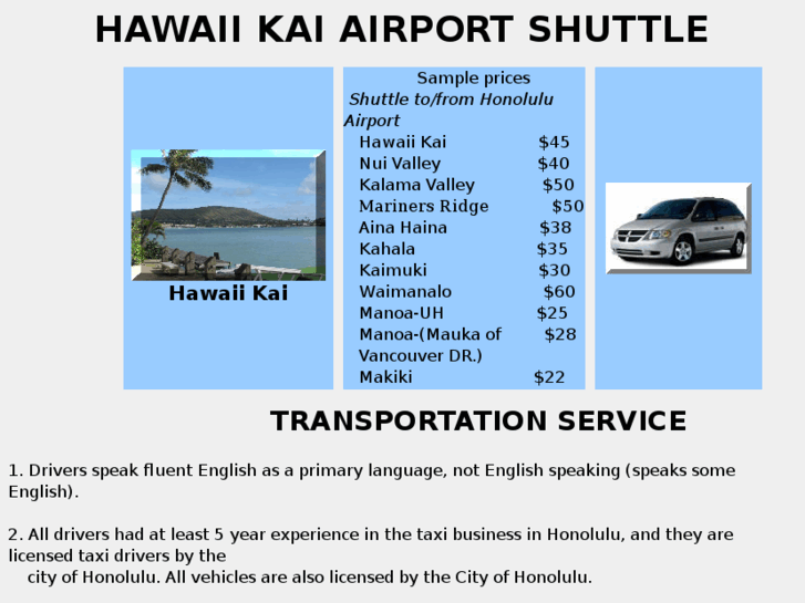 www.hawaiikaiairportshuttle.net