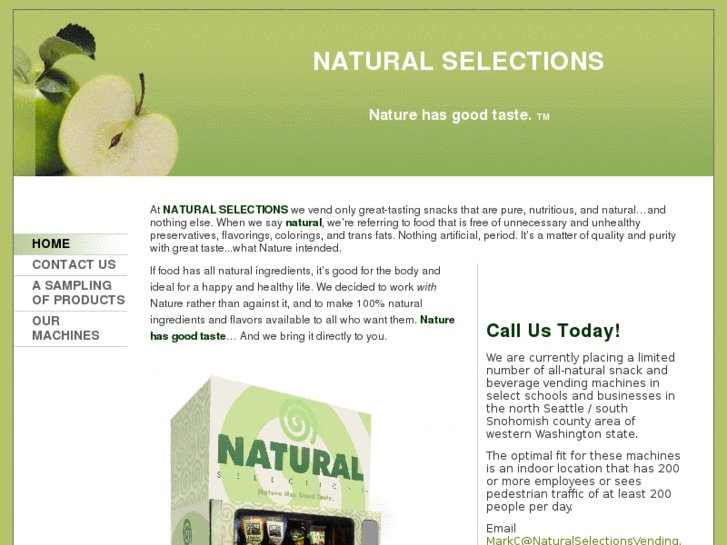 www.naturalselectionsvending.com