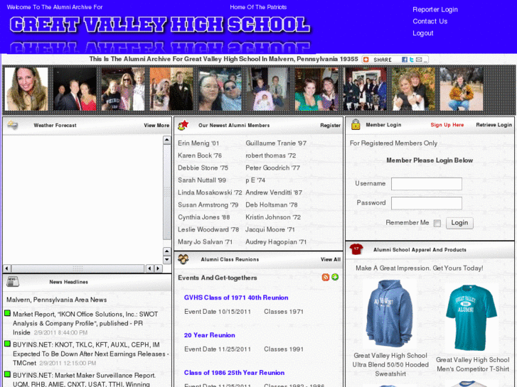 www.greatvalleyhighalumni.com