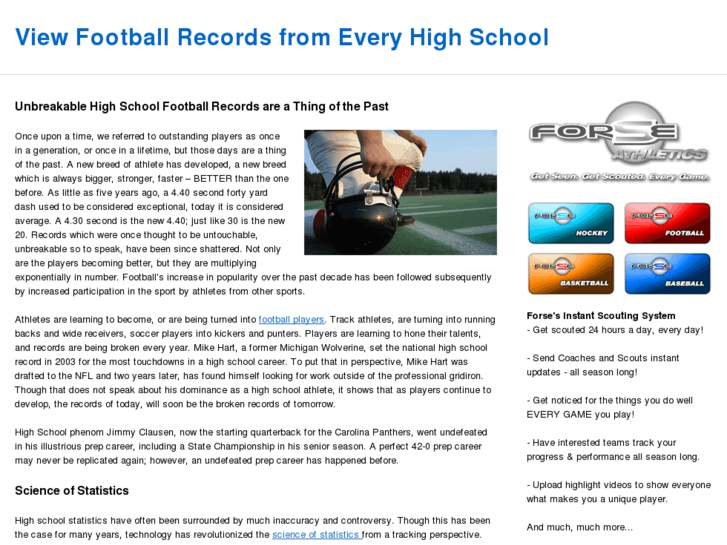 www.highschoolfootballrecords.net