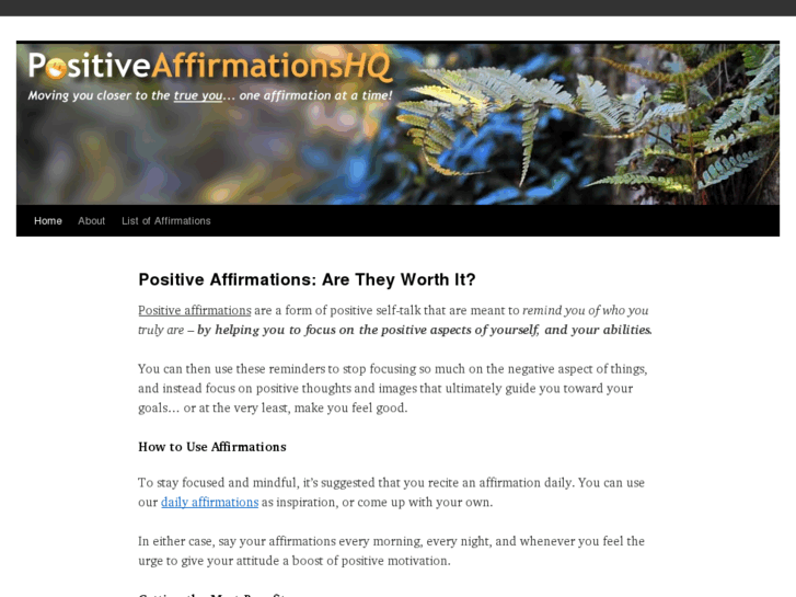 www.positiveaffirmationshq.com