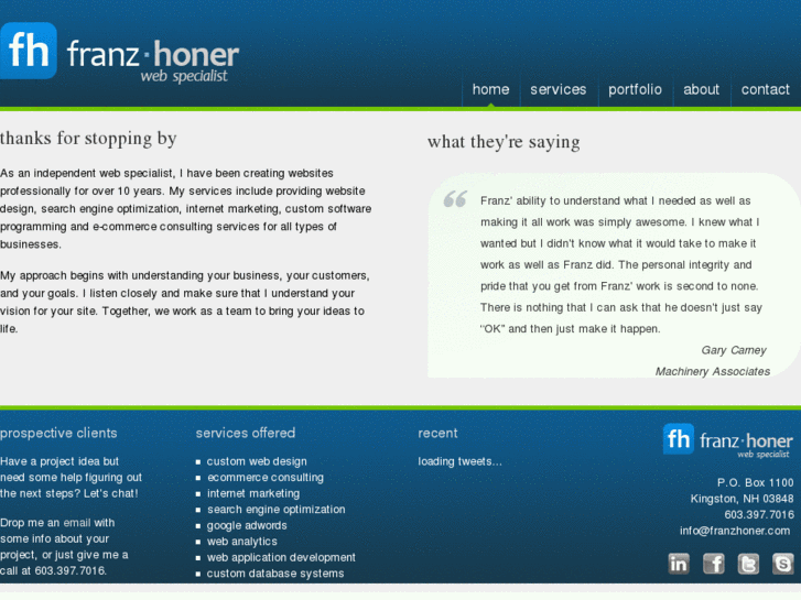 www.franzhoner.com