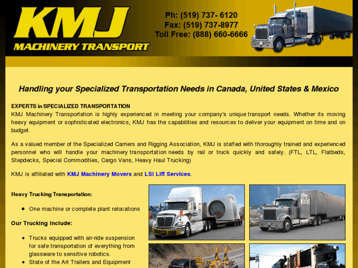 www.kmjmachinerytransportation.com