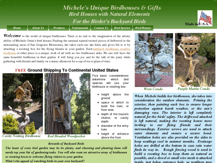 www.naturaluniquebirdhouses.com