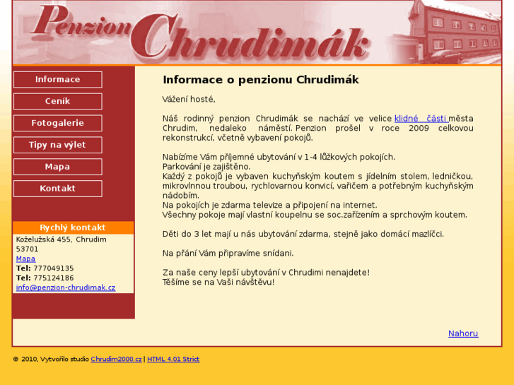 www.penzion-chrudimak.cz