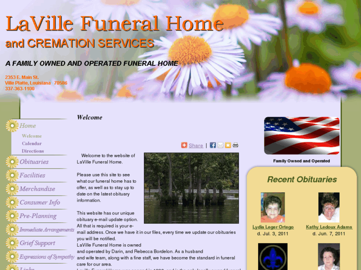 www.lavillefuneralhome.net