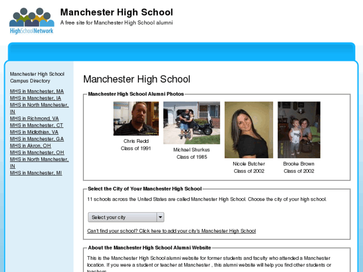 www.manchesterhighschoolalumni.com