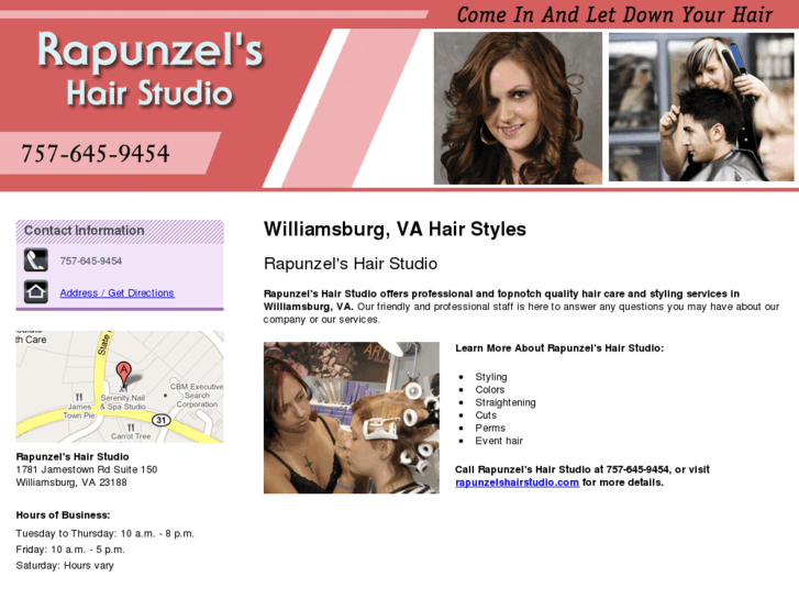 www.rapunzelshairstudiova.com