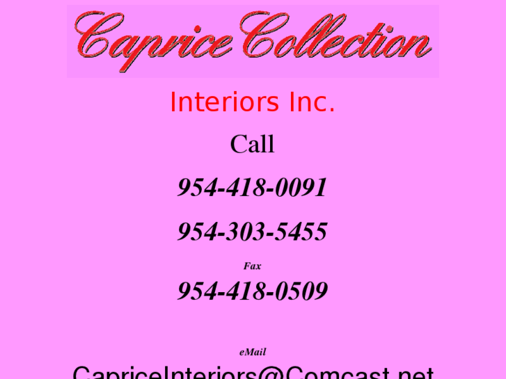 www.capricecollection.com