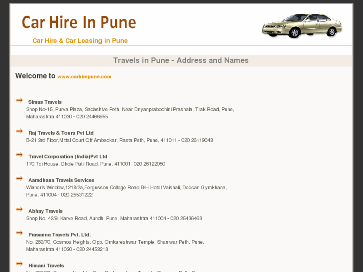 www.carhirepune.com