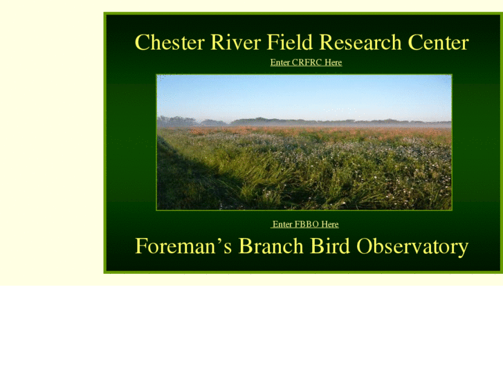 www.chesterriverfieldresearchcenter.org