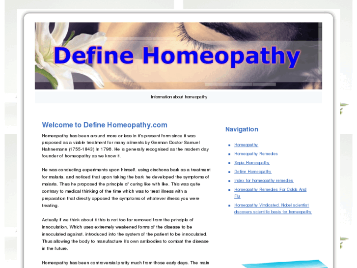 www.definehomeopathy.com