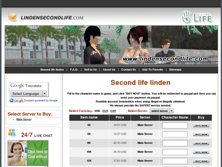 www.lindensecondlife.com