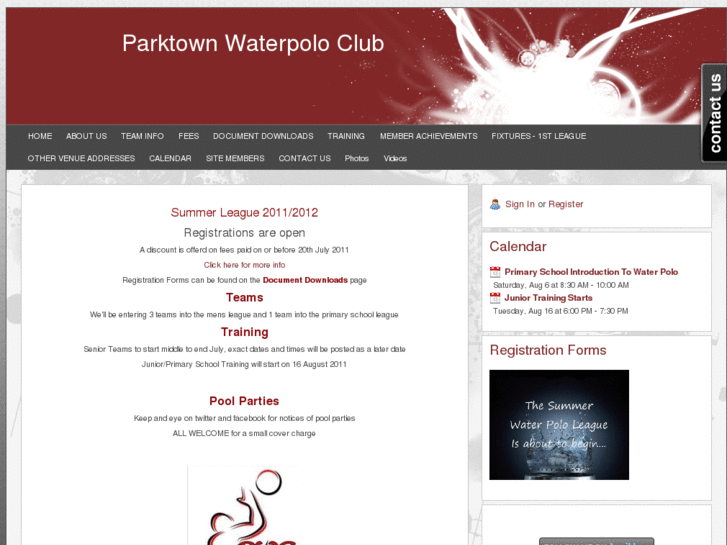 www.parktownwaterpoloclub.com