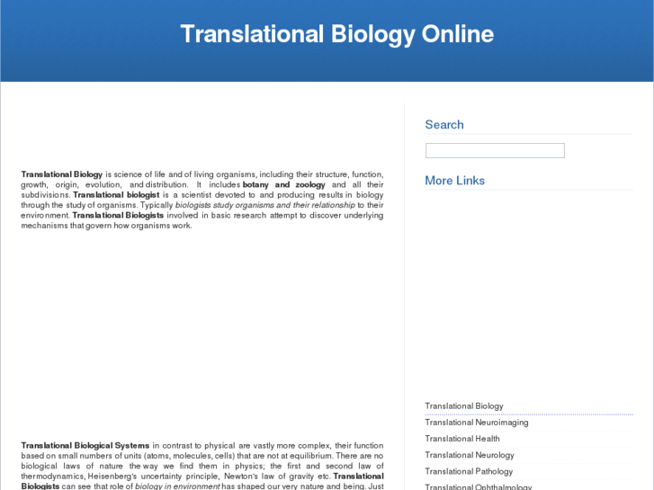 www.translationalbiology.org