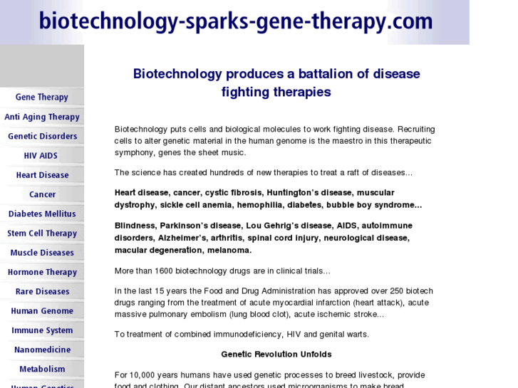 www.biotechnology-sparks-gene-therapy.com