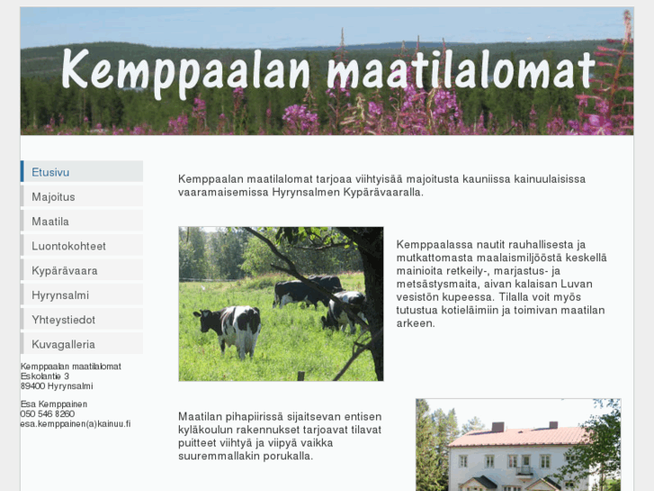 www.kemppaalanmaatilalomat.com