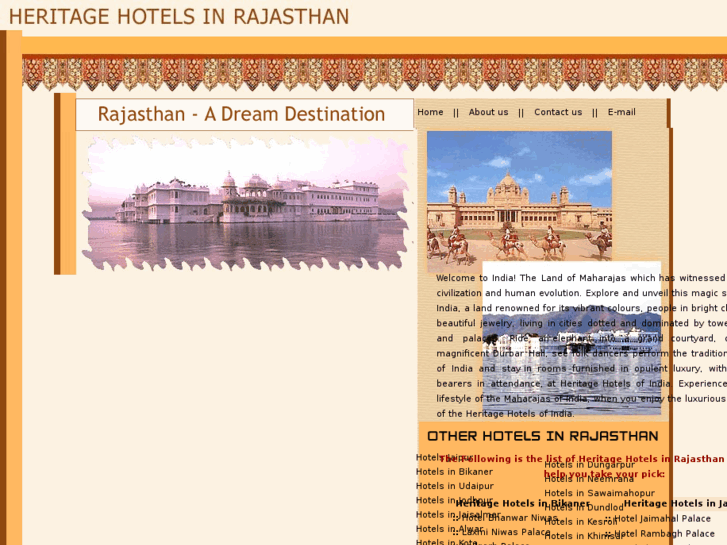 www.rajasthanheritagehotels.in