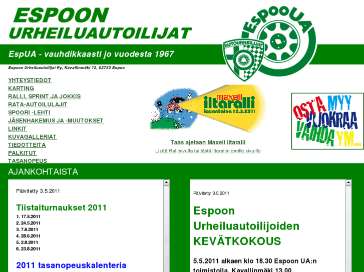 www.espoonurheiluautoilijat.fi