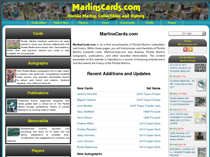 www.marlinscards.com