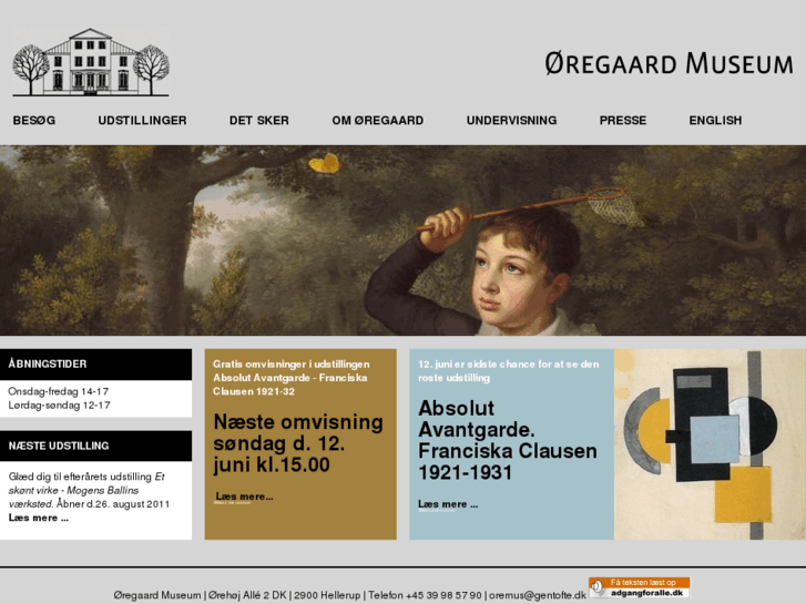 www.oeregaardmuseum.dk