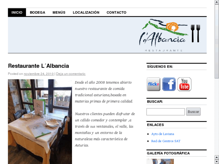 www.restaurantelalbancia.com