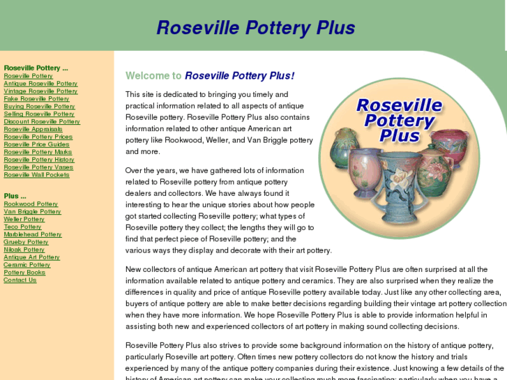 www.roseville-pottery-plus.com