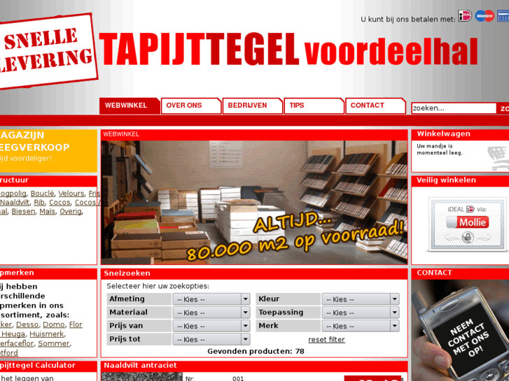 www.tapijttegelvoordeelhal.nl