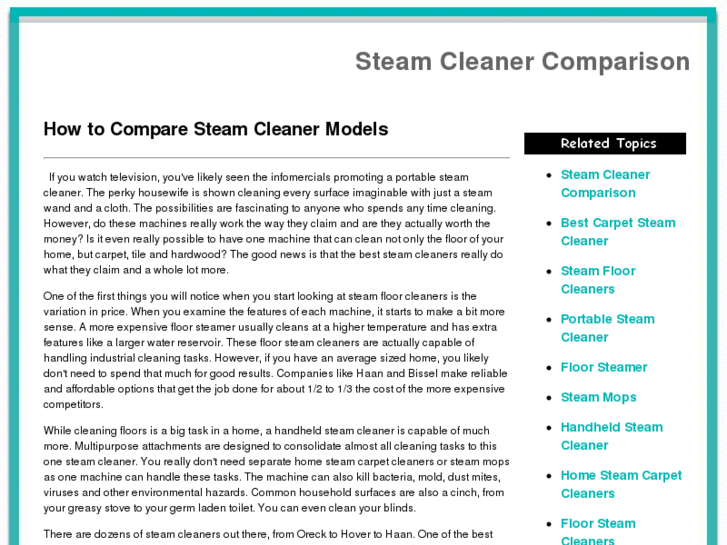 www.thesteamcleanerguide.com