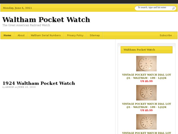 www.walthampocketwatch.net